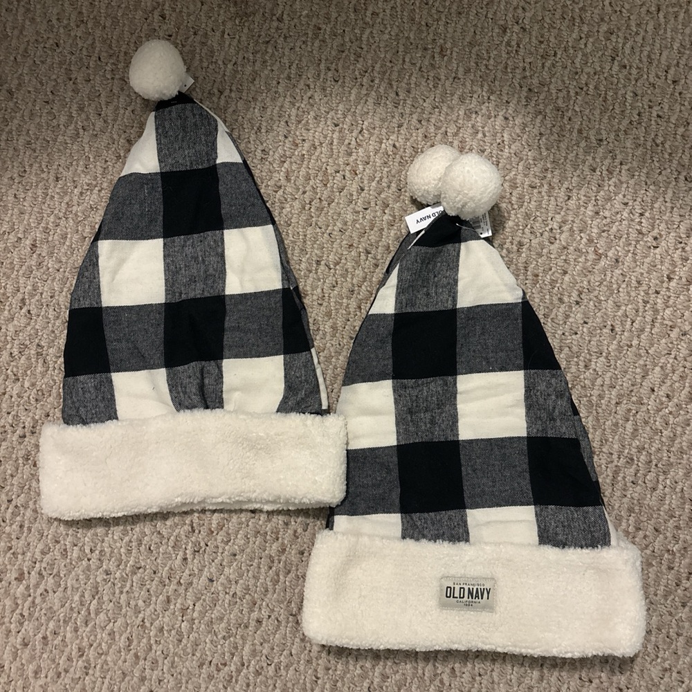 NWT Old Navy Black and White Plaid Family Pajamas